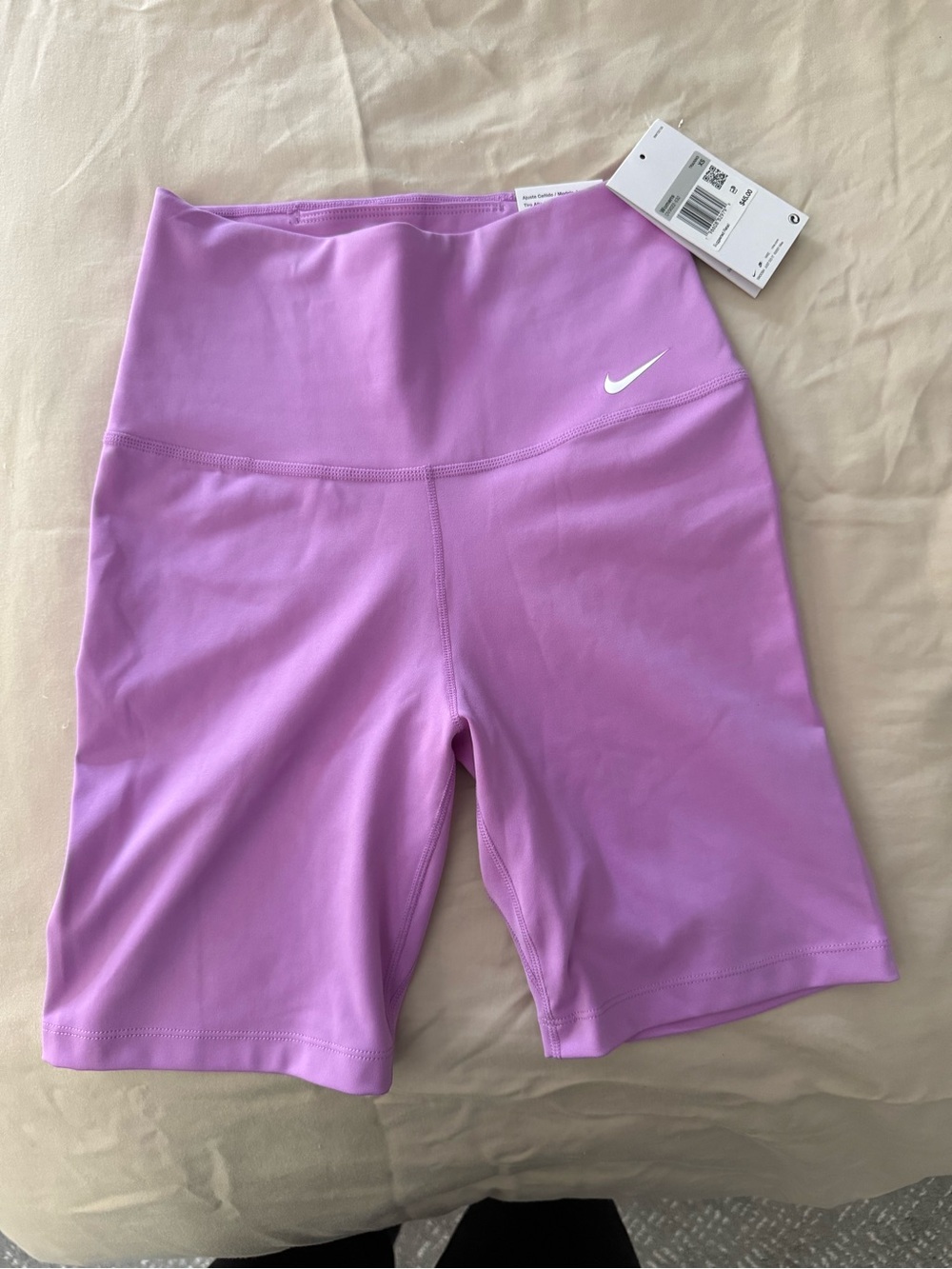 Nike 7” Lilac High-Rise Bike Shorts
